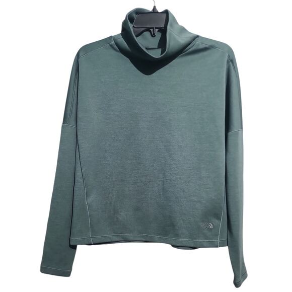 The North Face Green Basin Funnel Neck Long-Sleeve Top Size Small - Picture 2 of 6